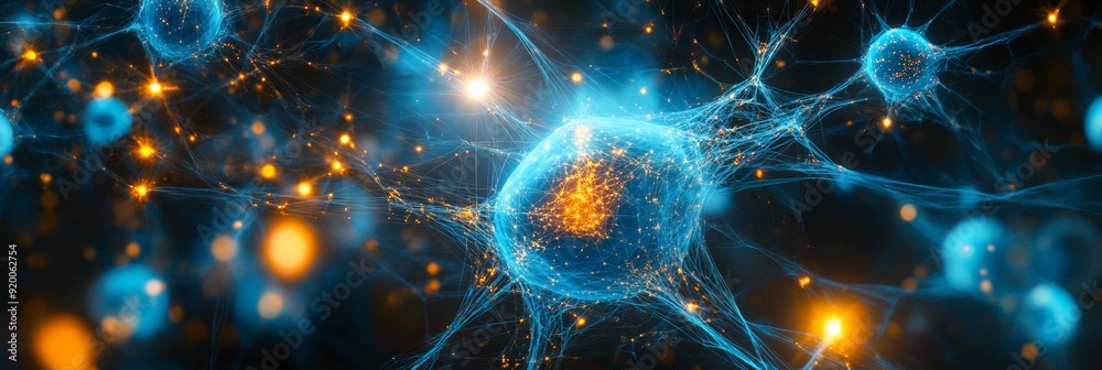 Poster ai neural network banner design