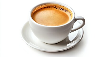 Fototapeta premium Cup of coffee stock photo on white background