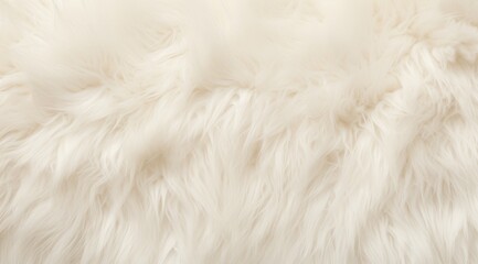 Obraz premium The luxurious creamcolored faux fur texture is perfect for creating cozy interiors and stylish modern designs