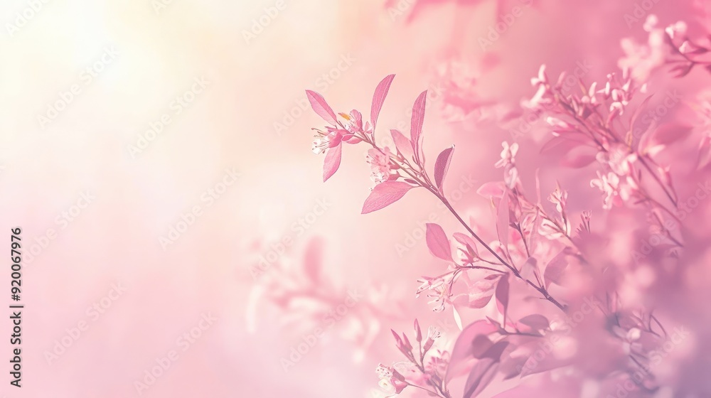 Poster soft pink gradient background with a gentle transition from light to dark, creating a calm and femin