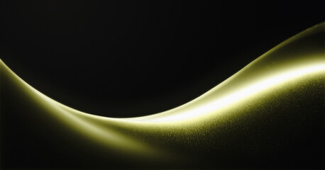 Smooth golden wave gliding through a dark background. Premium modern design created using adobe photoshop.