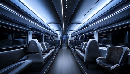 Interior of a Modern Luxury Train Car
