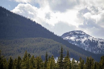 Blue Skies, White Clouds, Tall Mountains