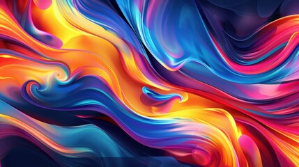 Obraz premium Abstract Colorful Swirls