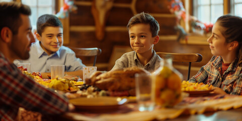 Nephew’s Portrait at a Family Dinner: Exploring Family Dynamics
