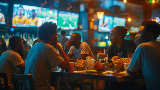 Boys Night Out: Watching Sports at a Vibrant Sports Bar
