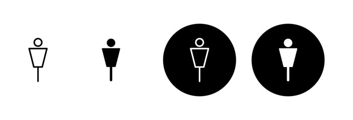 Man icon vector isolated on white background. male icon vector. human symbol