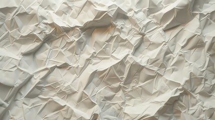 Fototapeta premium Crumpled paper background with subtle texture changes and faint doodles.