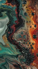 Fototapeta premium Abstract Swirls and Bubbles