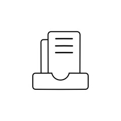 File Drawer Icon vector illustration, isolated on white