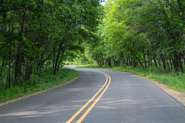Fototapeta premium An overlooking landscape view of Hudson, Wisconsin