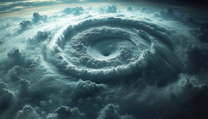 the eye of a typhoon