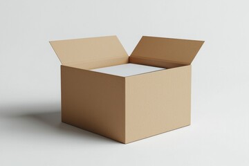 Paper Box Mockup A4 on isolated background created with Generative AI