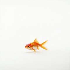Goldfish isolated on white background