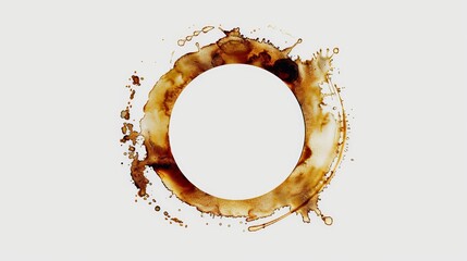 A coffee stain ring icon, adding a touch of authenticity to designs.