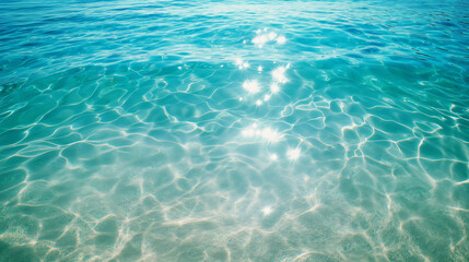 Obraz premium Sparkling Blue Water Ripples ..