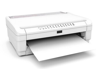 Printer isolated on white background.