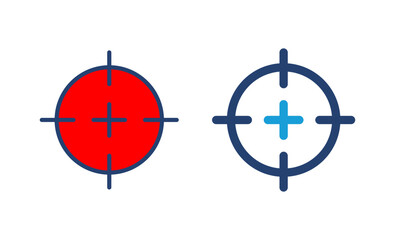 Target icon vector. goal icon vector. target marketing icon vector