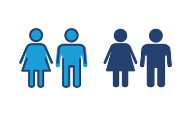 Man and woman icon vector. male and female symbol
