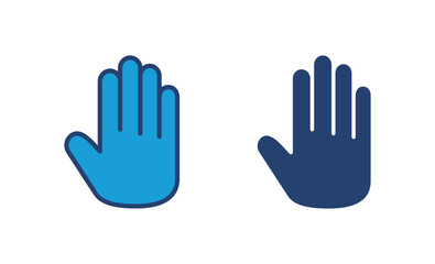 Hand icon vector. hand vector icon, palm
