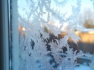 Frozen Window Pane - Winter Wonderland Photo