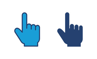 Hand click icon vector. pointer icon vector. hand cursor icon vector