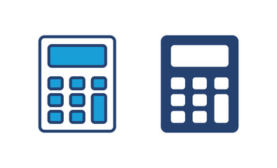 Calculator icon vector. Accounting calculator icon. calculator vector