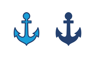 Anchor icon vector. Anchor symbol logo. Anchor marine icon.