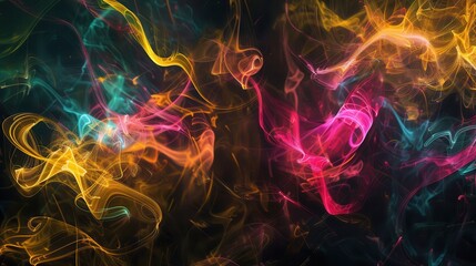 Obraz premium Abstract Swirls of Vibrant Colors