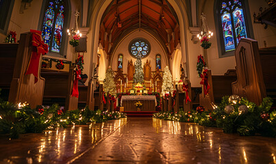 Obraz premium Activities and culture for New Year and Christmas festivals in the form of graphic advertising background.