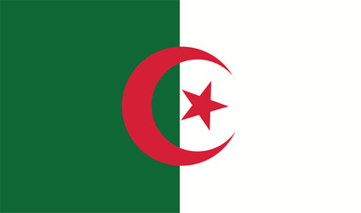 Illustration of Algeria national flag