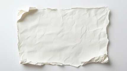 Blank a4 paper on white background stock photo 