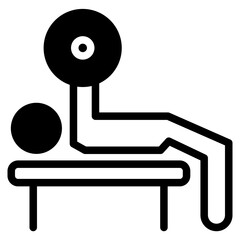 bench press workout activity icon