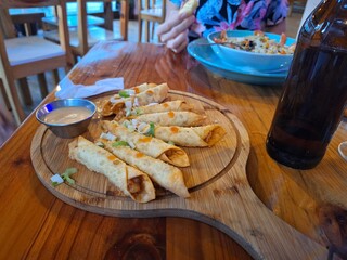 nice food in the beach 