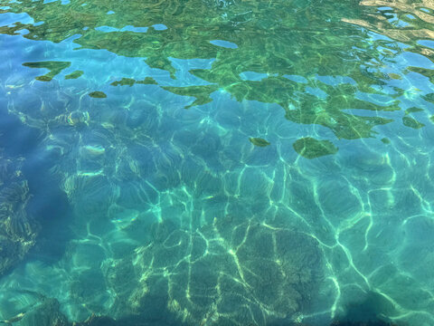 Beautiful clear ocean water surface
