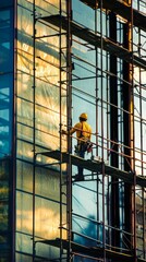 Person working in building and construction