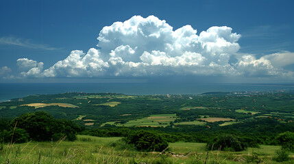 Obraz premium Nature is the best picture. Image is a natural form. Sky and cloudy trees.