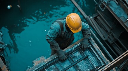 Person working in building and construction