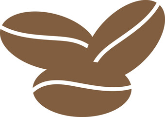 Illustration of a three coffee beans
