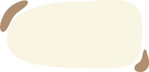 Blob text box aesthetic vector illustration