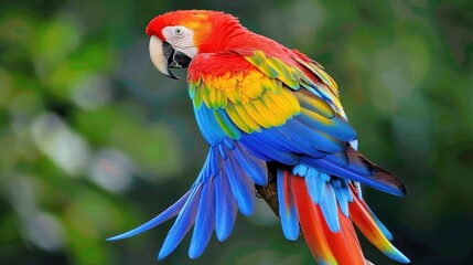 Obraz premium Vibrant Scarlet Macaw Parrot