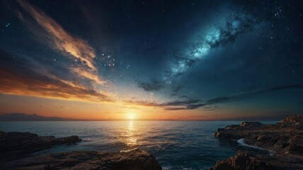 sunrise over the ocean