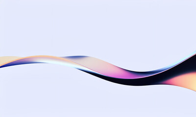 Naklejka premium colorful natural technology wave on white background