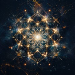 Fototapeta premium Sacred Geometry in the Cosmos