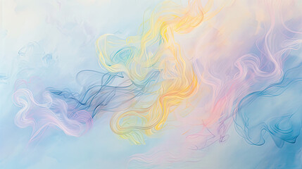 Fototapeta premium Soft Pastel Smoke Art