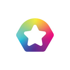 rainbow star logo 
