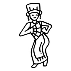 Silhouettes of traditional Indonesian dancers, representing the rich cultural heritage of the
nation.