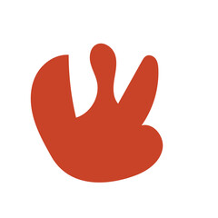 Obraz premium Red abstract Shapes vector decoration 