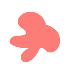 Red abstract Shapes vector decoration 