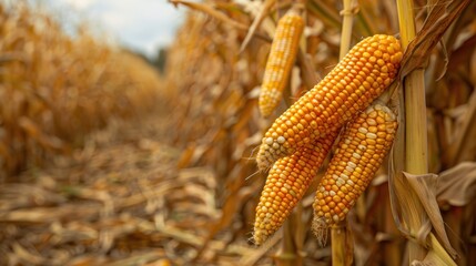 Corn Harvest - A Close-Up View